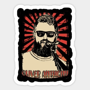 Oliver Anthony Retro Vintage Aesthetic Sticker